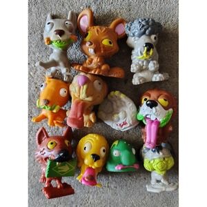The Ugglys Pet Shop‎ Figure Lot of 11 Toys Mixed Rubber Lot
